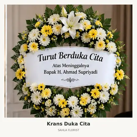 Krans Bunga Duka Magelang Tengah