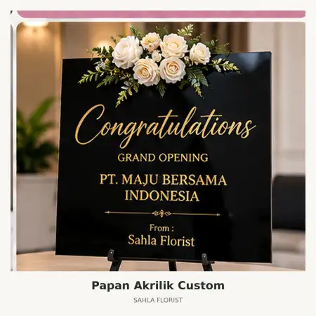 Papan Bunga Akrilik Magelang Tengah